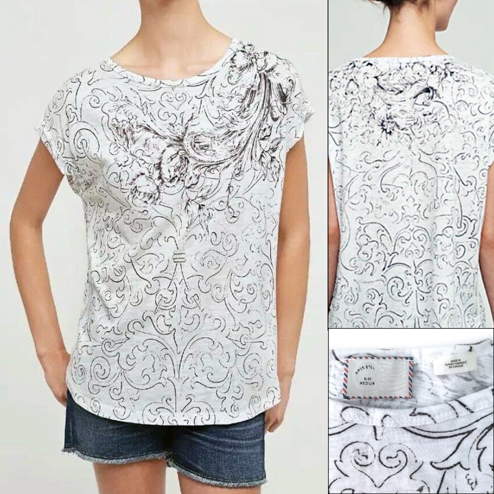 Anthropologie Postmark Baroque Tee